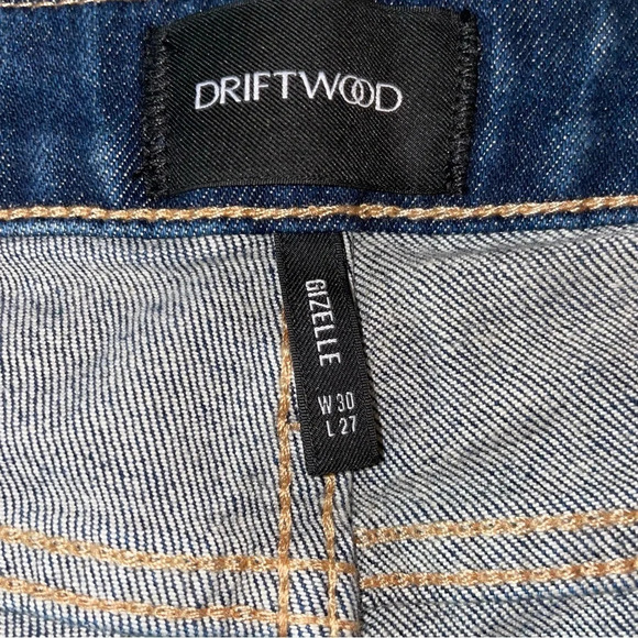 DRIFTWOOD Gizelle Girlfriend Skinny Jeans Destructed Distressed Size 30 - Picture 14 of 16